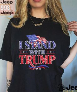 I stand with Trump USA flag shirt