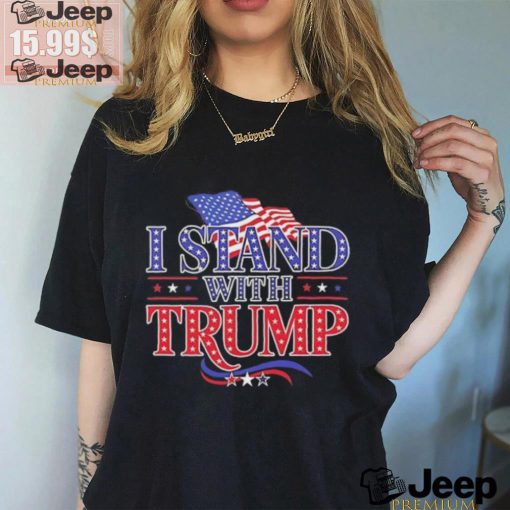 I stand with Trump USA flag shirt