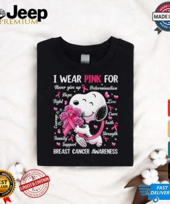 I wear pink for breast cancer a wareness shirt