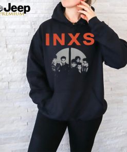 INXS Merch INXS Peace Sign Black T Shirt