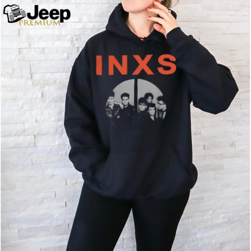 INXS Merch INXS Peace Sign Black T Shirt