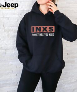 INXS Merch Sometimes You Kick Black T Shirt