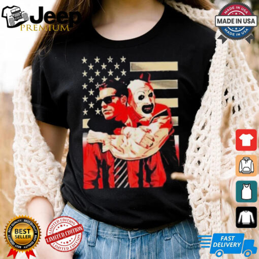 Ice nine kills x terrifier a work of art embrace USA flag Shirt