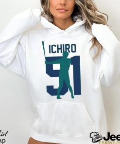 Ichiro Suzuki Jersey Number Artwork Shirt