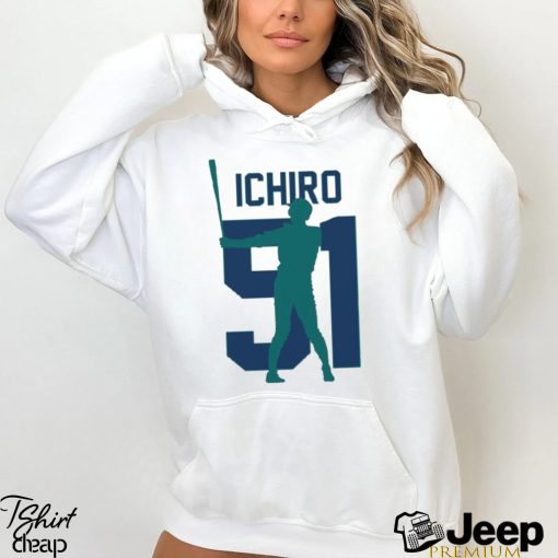 Ichiro Suzuki Jersey Number Artwork Shirt