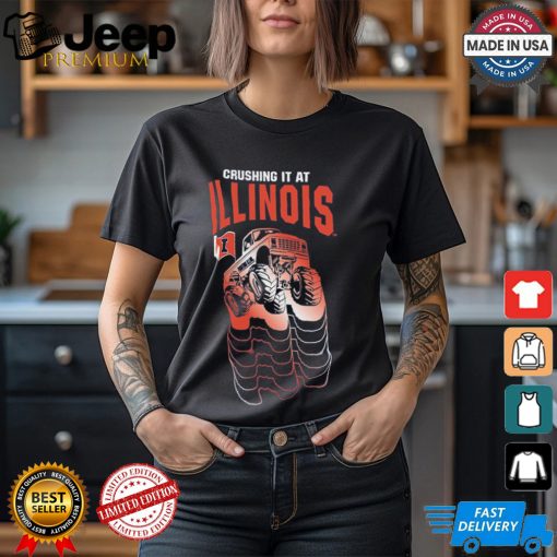 Illinois Fighting Illini Colosseum Toddler Crushing It T Shirt