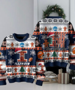 Illinois Fighting Illini Football They Not Like Us Christmas Ugly Sweater