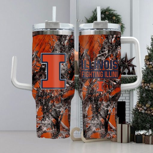 Illinois Fighting Illini Realtree Hunting 40oz Tumbler