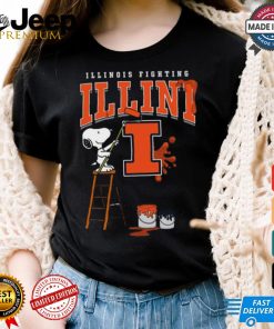 Illinois Fighting Illini Snoopy Painting Shirt