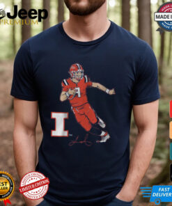 Illinois Football Luke Altmyer Superstar Pose Shirt