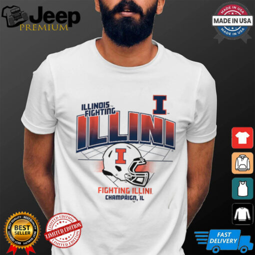 Illinois Football_ Helmet Grid Shirt