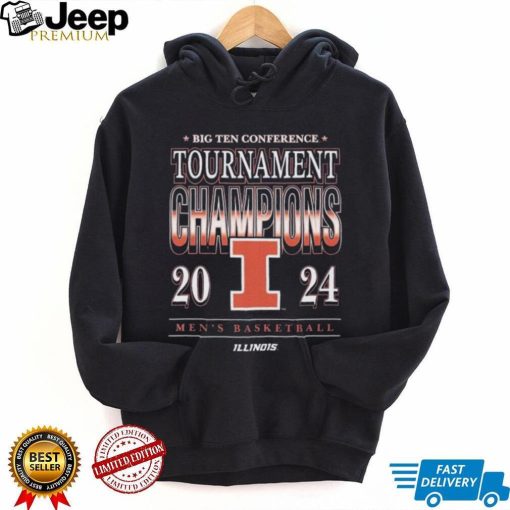 Illinois MBB 2024 Big 10 Conference Tournament Champions Shirt