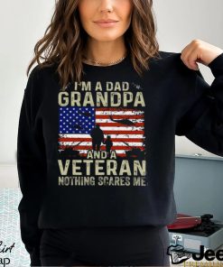 I'm A Dad Grandpa And Veteran Shirt Veterans day Vintage T Shirt