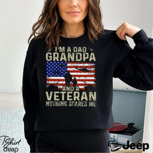 I’m A Dad Grandpa And Veteran Shirt Veterans day Vintage T Shirt