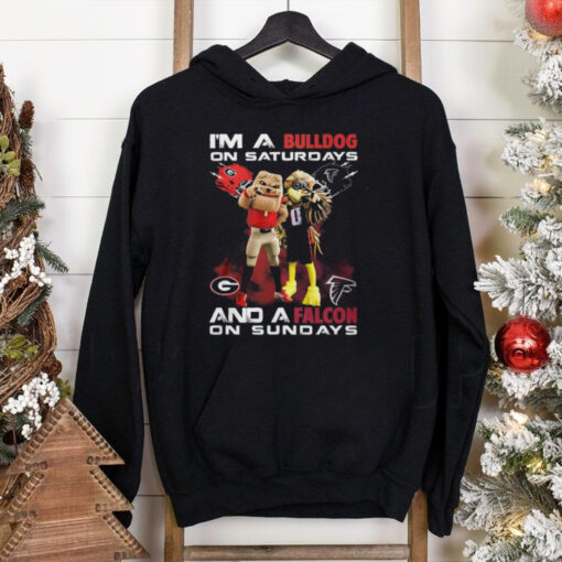 I’m A Georgia Bulldogs On Saturdays And A Atlanta Falcons On Sundays T Shirt