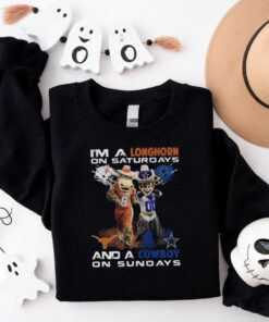 I’m A Longhorn On Saturdays And A Cowboy On Sundays T Shirt