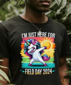 Im Just Here For Field Day Happy Field Day Dabbing Unicorn T shirt