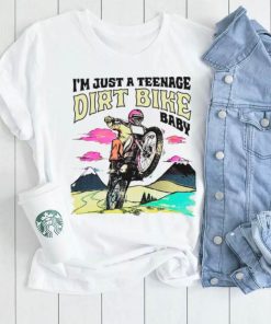 I’m just anage dirt bike baby shirt