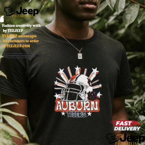 Image One Men’s Auburn Tigers Grey Helmet Star T Shirt