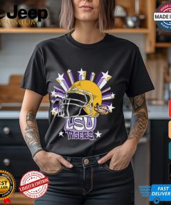 Image One Men's LSU Tigers Grey Helmet Star T Shirt