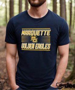 Image One Men's Marquette Golden Eagles Blue Shadow Slant T Shirt