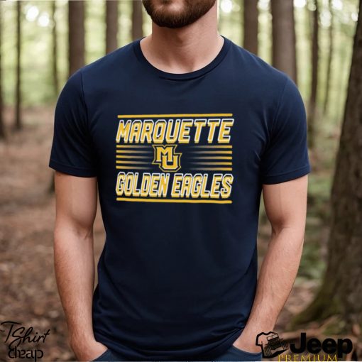 Image One Men’s Marquette Golden Eagles Blue Shadow Slant T Shirt