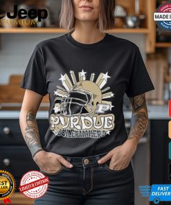 Image One Men's Purdue Boilermakers Grey Helmet Star T Shirt