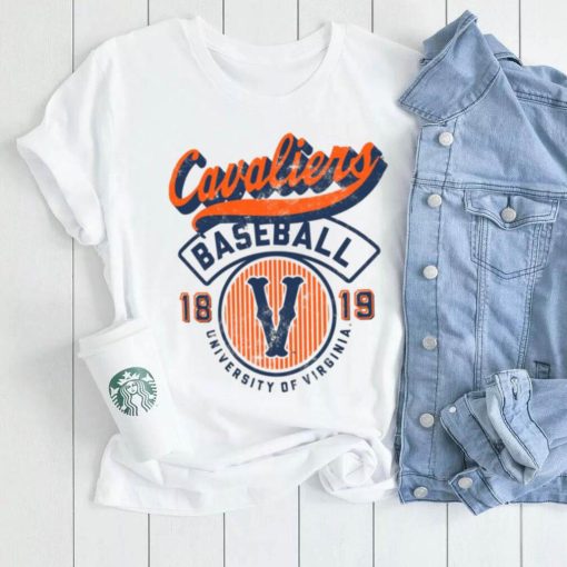 Image One Men’s Virginia Cavaliers Ivory Baseball T Shirt