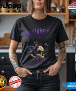 In Flames Skull And Vine Artwork Unisex T Shirt