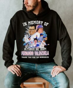 In Memory Of Fernando Valenzuela Thank You For The Memories Signatures Shirt