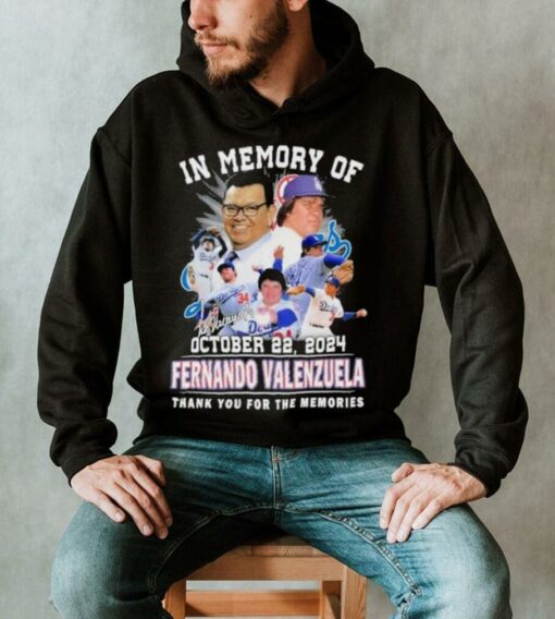 In Memory Of Fernando Valenzuela Thank You For The Memories Signatures Shirt