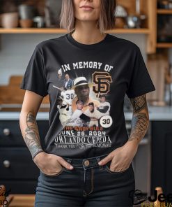 In Memory Of The Baby Bull June 28, 2024 Orlando Cepeda Thank You For The Memories T Shirt