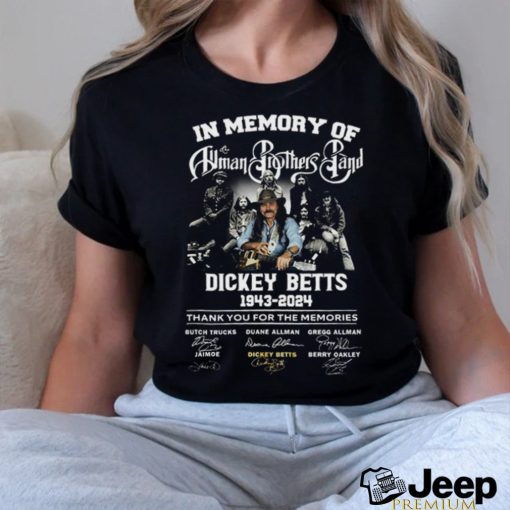 In Memory Of The Truman Brothers Band Dickey Betts Signature T Shirt