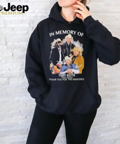 In Memory Of Toby Keith Thank You For The Memories Shirt