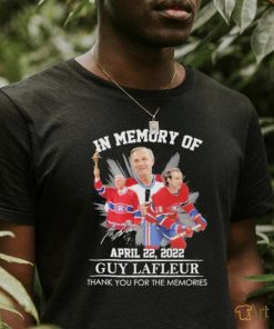 In The Memory Of Guy Lafleur Thank You For The Memories T Shirt