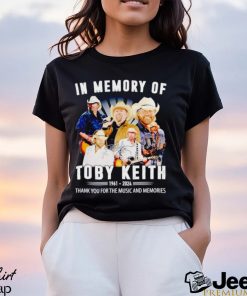 In memory of Toby Keith 1961 2024 thank you for the music and memories shirt