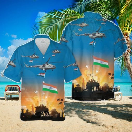 Indian Air Force Mi 17, Happy Independence Day India Hawaiian Shirt Beach Shirt For Men Women