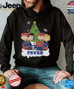 Indiana Fever Celebrating Christmas 2024 With Snoopy Peanuts Shirt