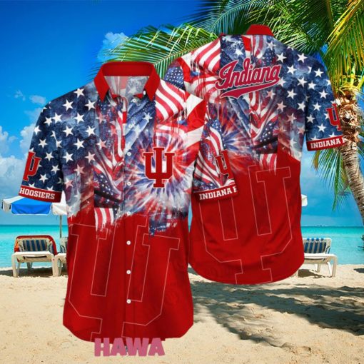 Indiana Hoosiers 4th Of July American Proud Patriots Hawaiian Shirts