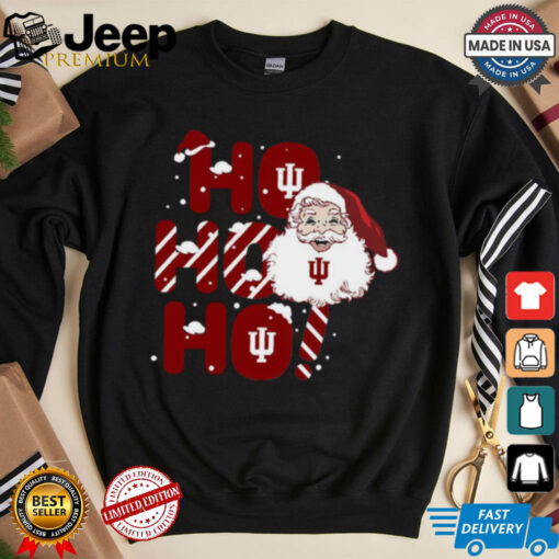 Indiana Hoosiers Ho Ho Ho Santa Claus Christmas shirt