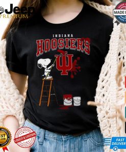 Indiana Hoosiers Snoopy Painting Shirt