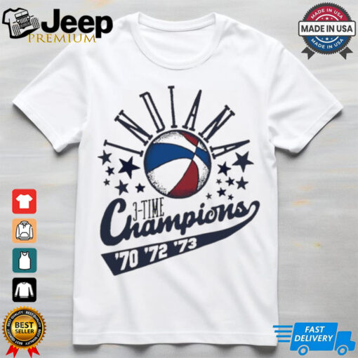 Indiana Pacers 3 time champions 70 72 73 shirt