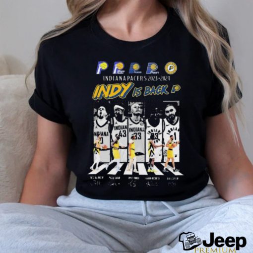 Indiana Pacers Abbey Road 2023 2024 Indy Is Back Signature Shirt