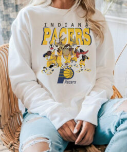 Indiana Pacers Looney Tunes characters NBA basketball shirt