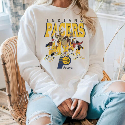 Indiana Pacers Looney Tunes characters NBA basketball shirt