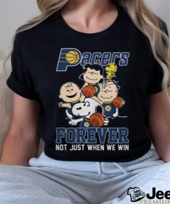 Indiana Pacers Snoopy Peanuts T Shirt, Forever Not Just When We Win Pacers Shirt