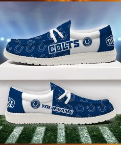 Indianapolis Colts 2024 Version Personalized Hey Dude Shoes