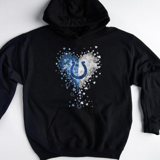 Indianapolis Colts Crystal Heart Shirt