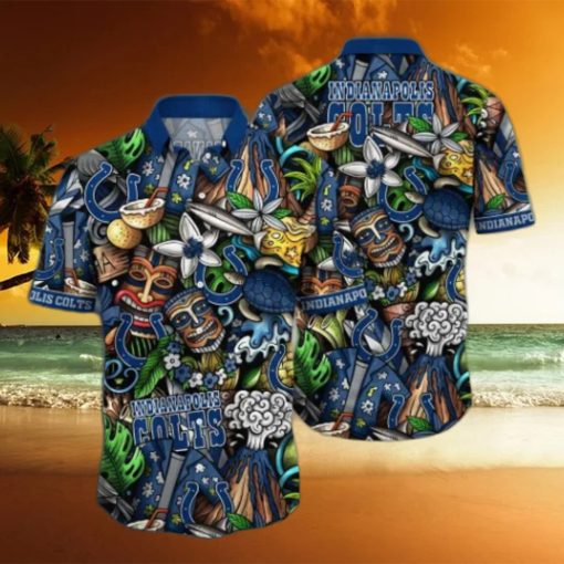 Indianapolis Colts NFL Flower Hawaii Shirt And Tshirt For Fans