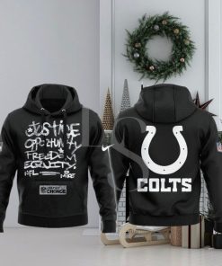 Indianapolis Colts NFL Justice Opportunity Equity Freedom Hoodie 3D